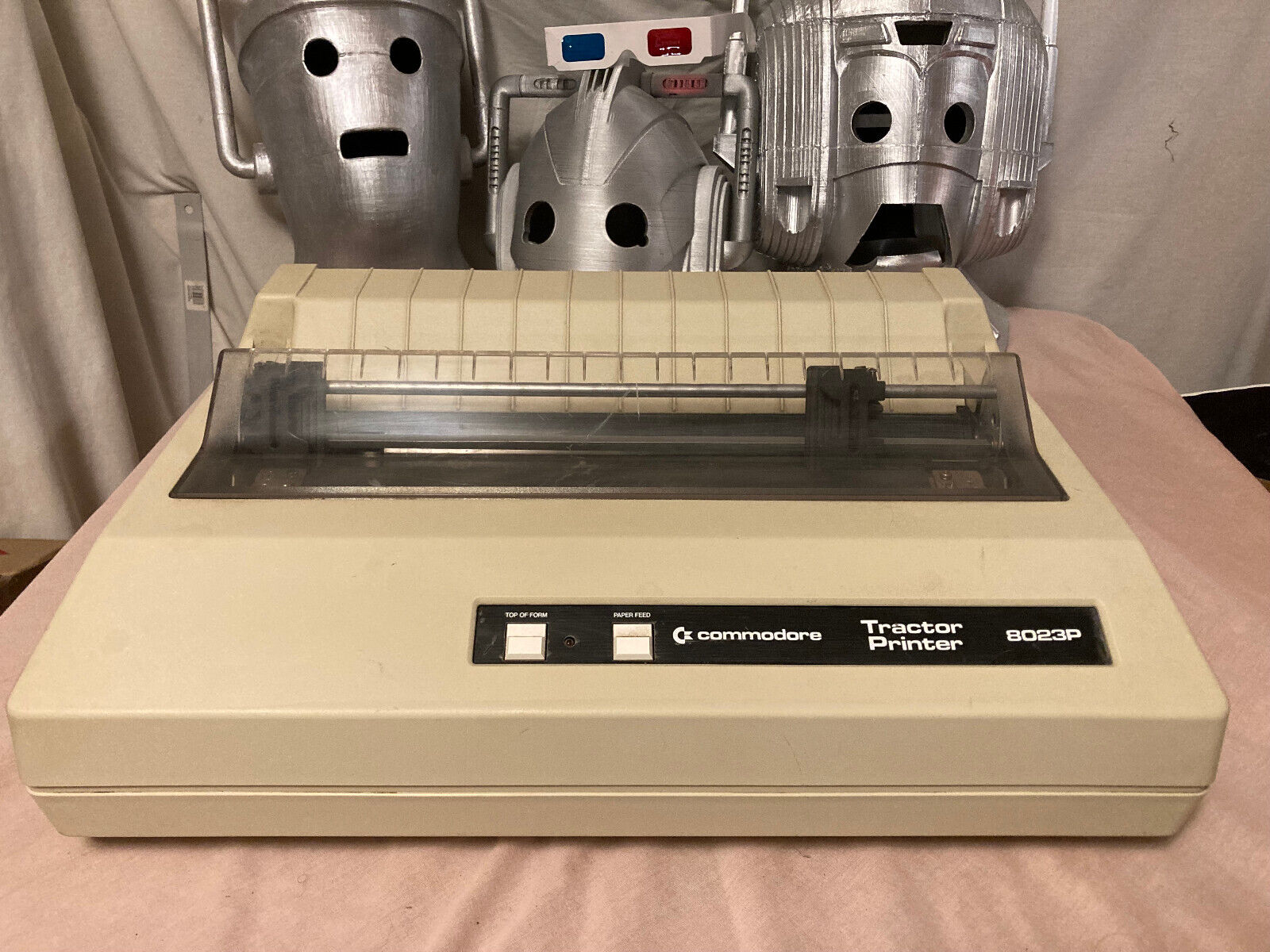 Vintage Commodore PET Tractor Printer 8023P Dot Matrix printer IEEE-488 c64 c128