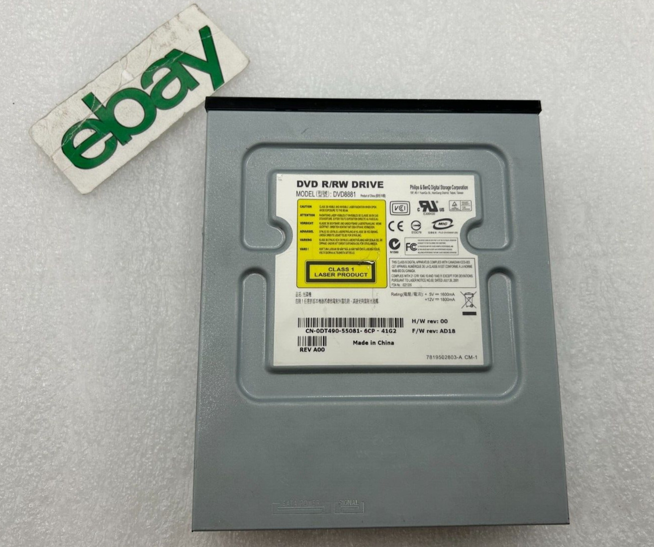 Philips DVD8881 Black 16x DVD R/RW Drive Desktop Internal SATA Burner Free S/H