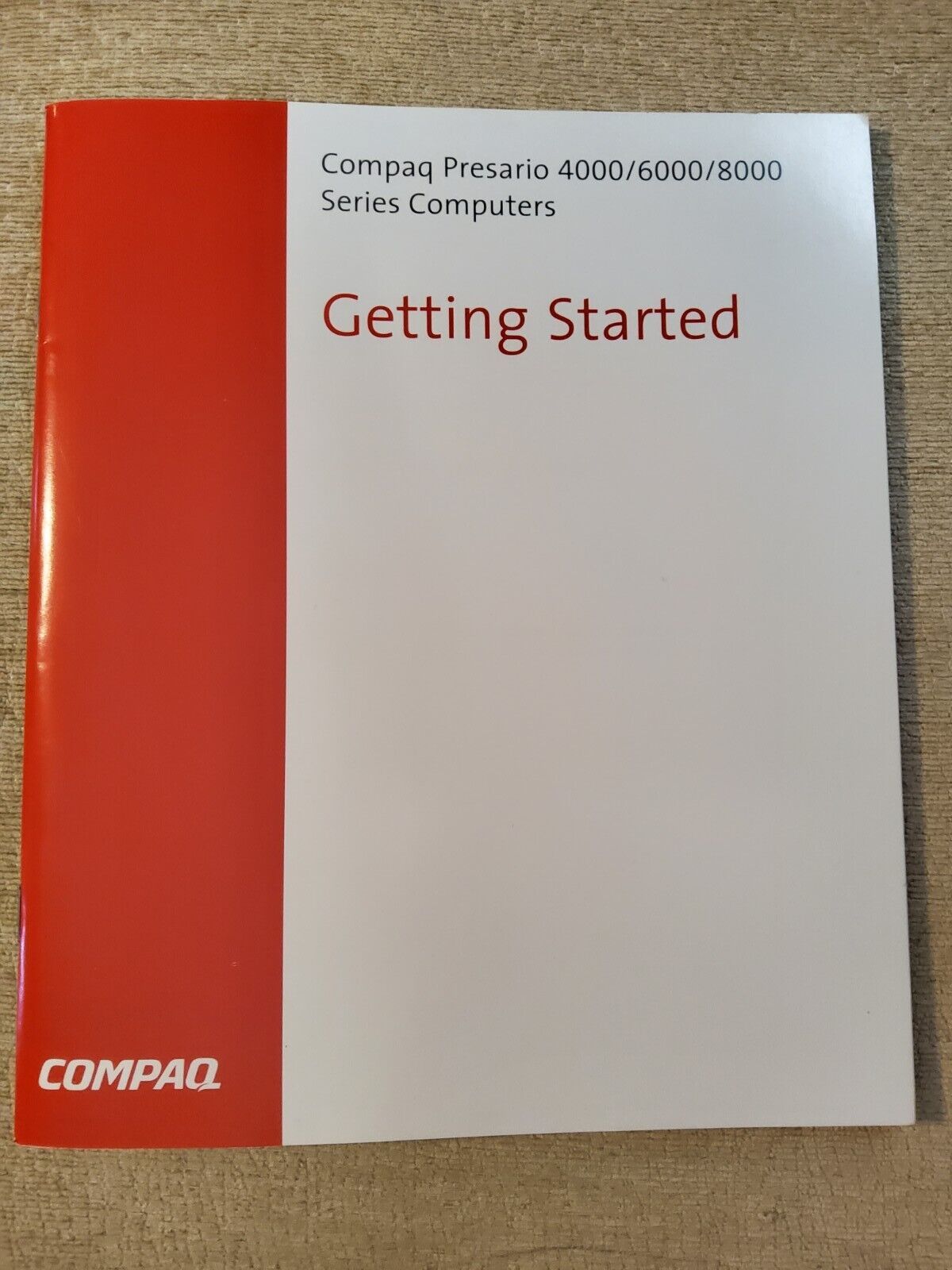 compaq presario 4000/6000/8000 series computers getting started