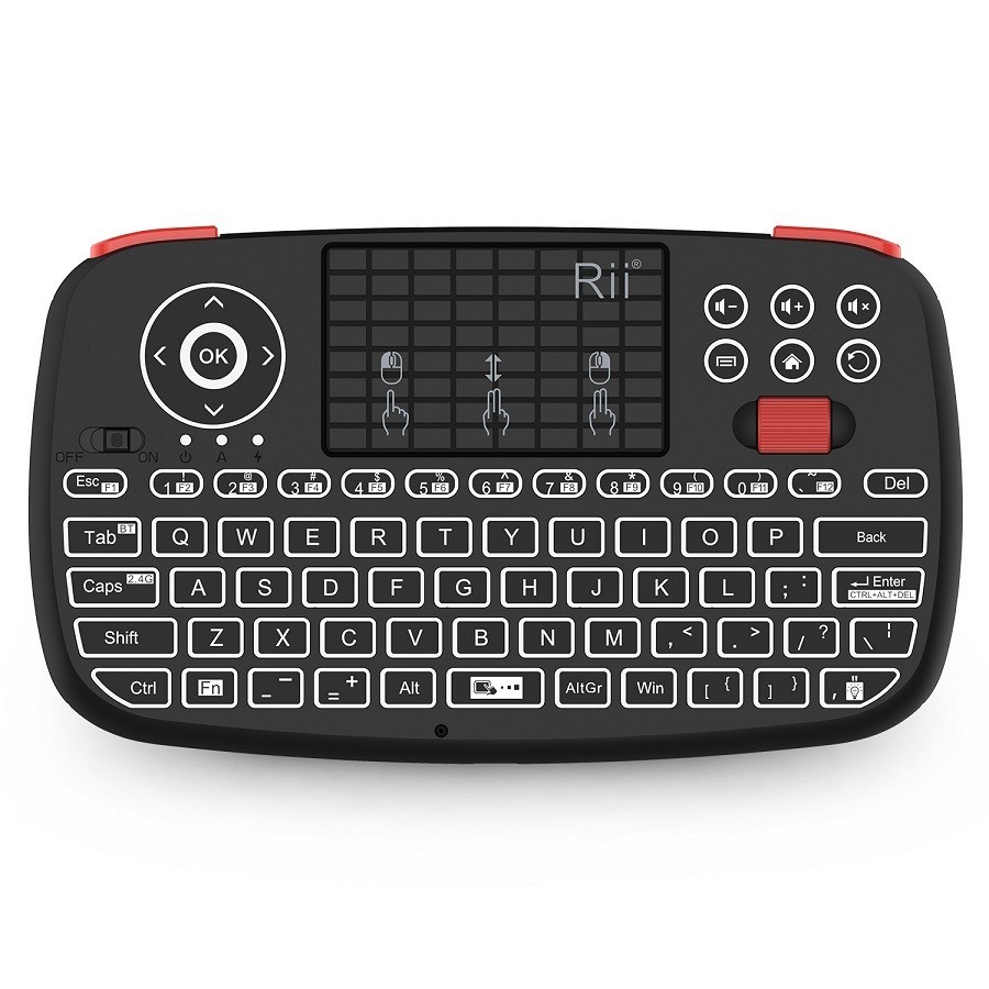 Rii i4 Dual Mode Multimedia Keyboard with Touchpad for PC Smart TV Xbox Playstat