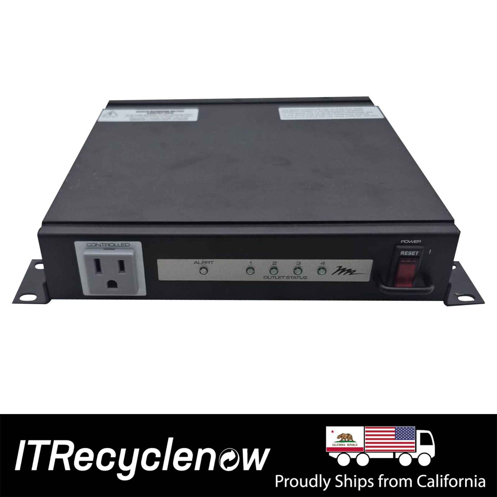 Middle Atlantic RLNK-415R IP PDU 4-Outlet NEMA 5-15R 15A RackLink Power Strip