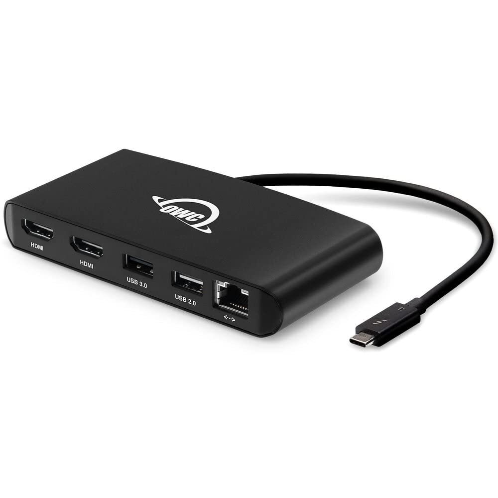 OWC Thunderbolt Mini Dock, Bus-Powered 5-Port Multi-Adapter