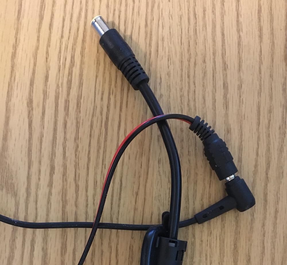2 Pcs DC7909 Power Pigtails Cable, 12V DC 8mm Male Plug to Bare Wire Open End
