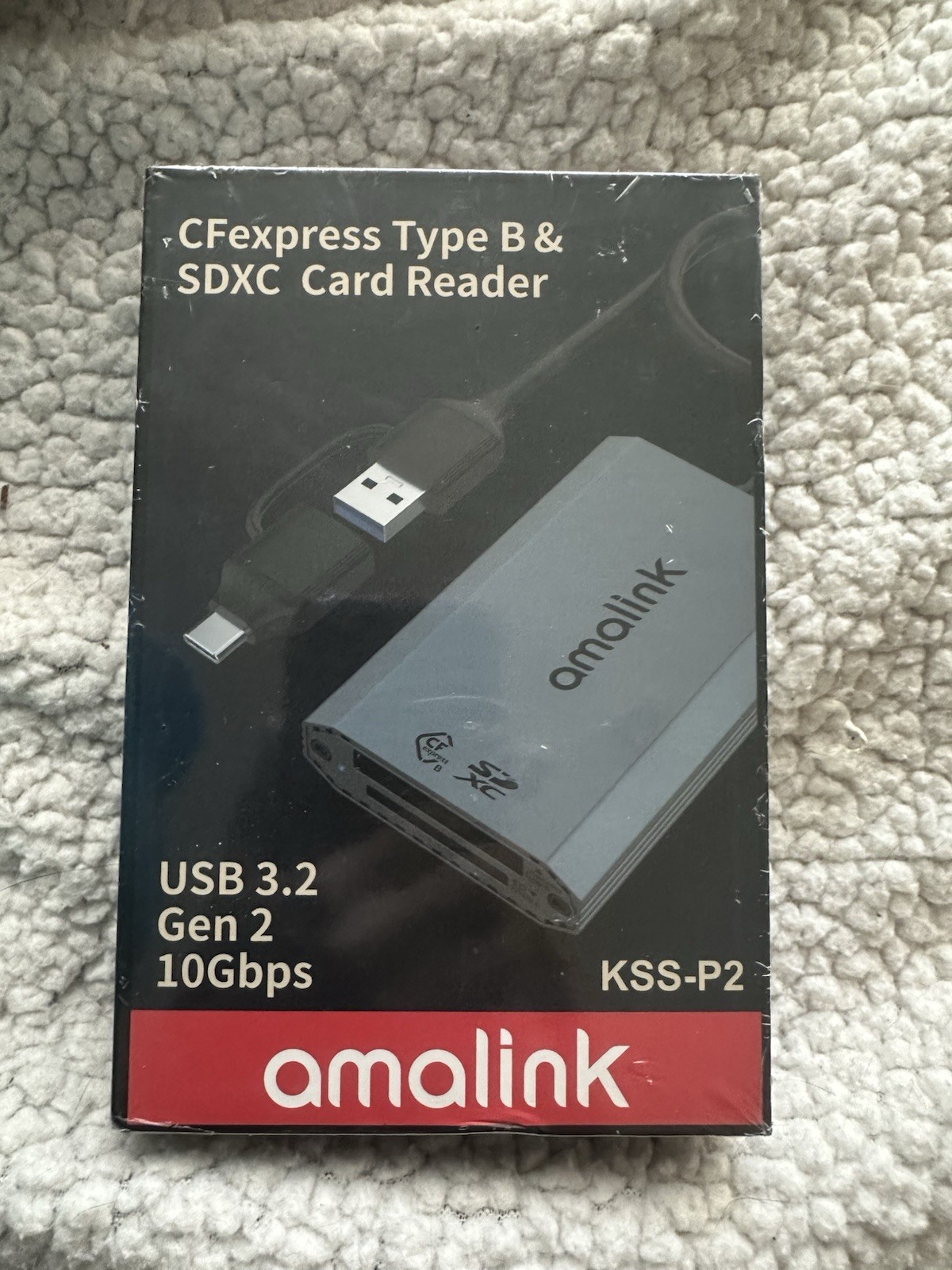 amalink CFexpress Type B & SDXC Card Reader. Model KSS-P2
