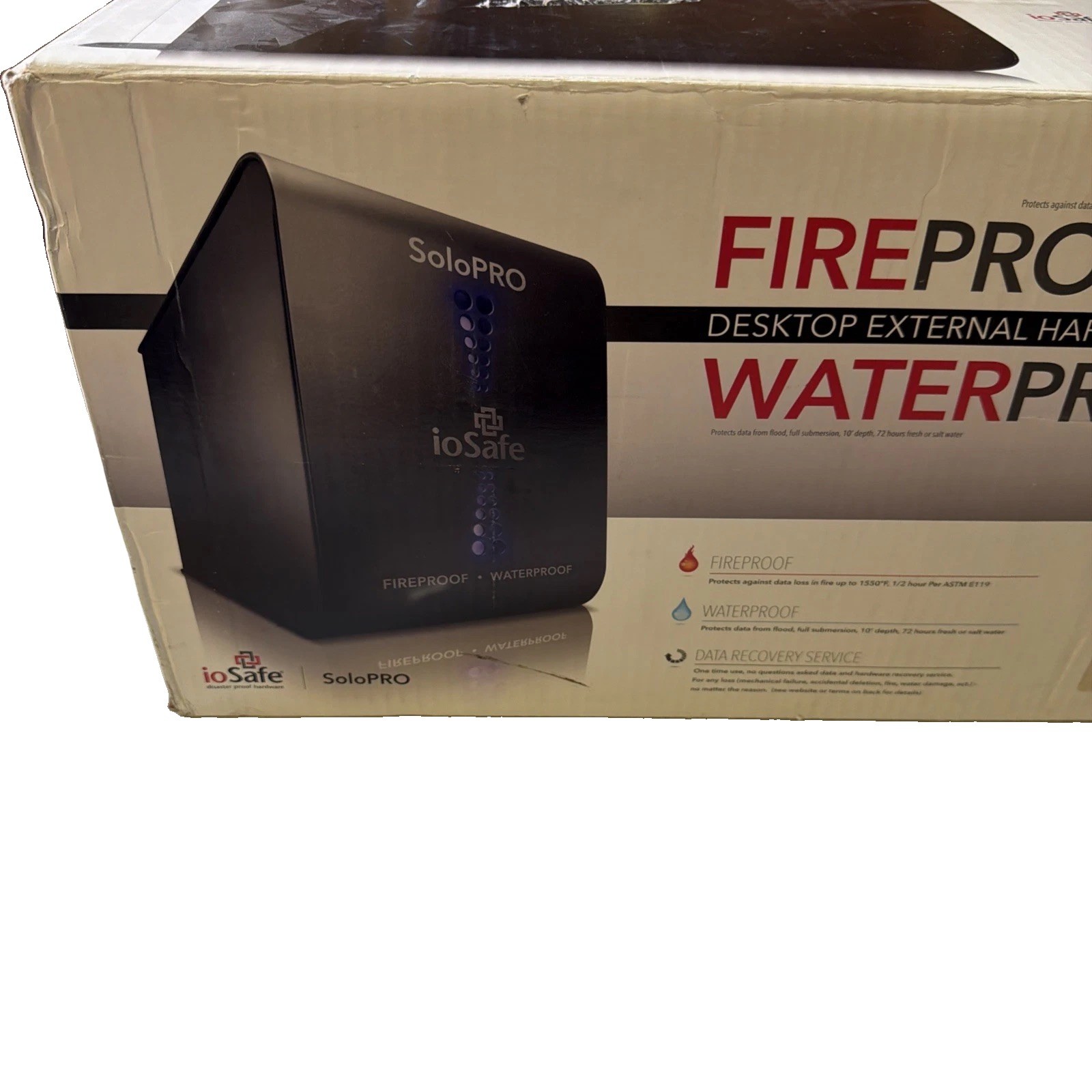 ioSafe Solo 1TB Fireproof / Waterproof External Hard Drive 1TB NEW