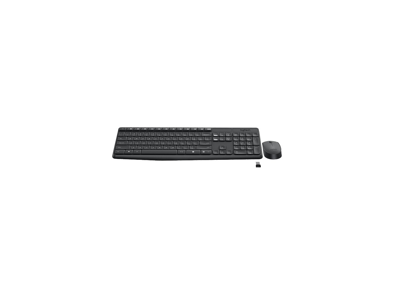 Logitech MK235 Wireless Keyboard and Mouse Combo for Windows, 2.4 GHz Wireless