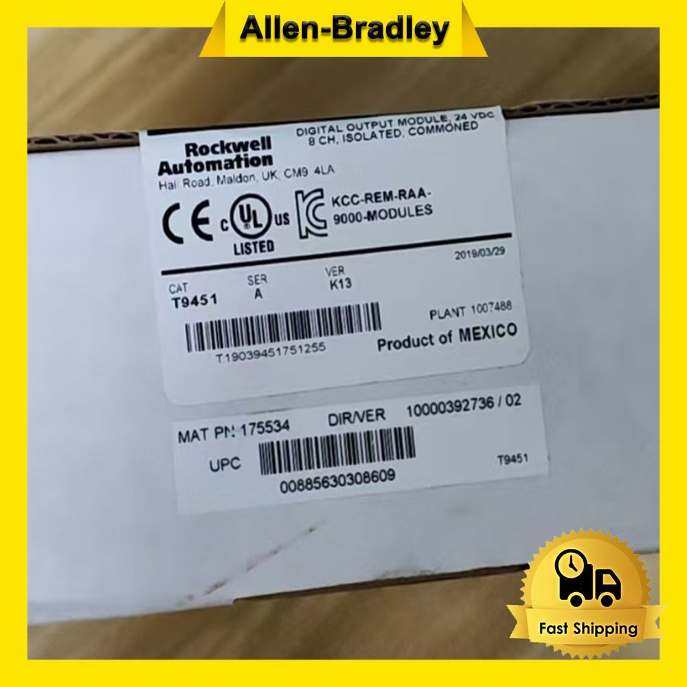 1PC AB T9451 SER A  VER K13 8PT OUTPUT ROCKWELL AUTOMATION  PLC New SEALED T9451
