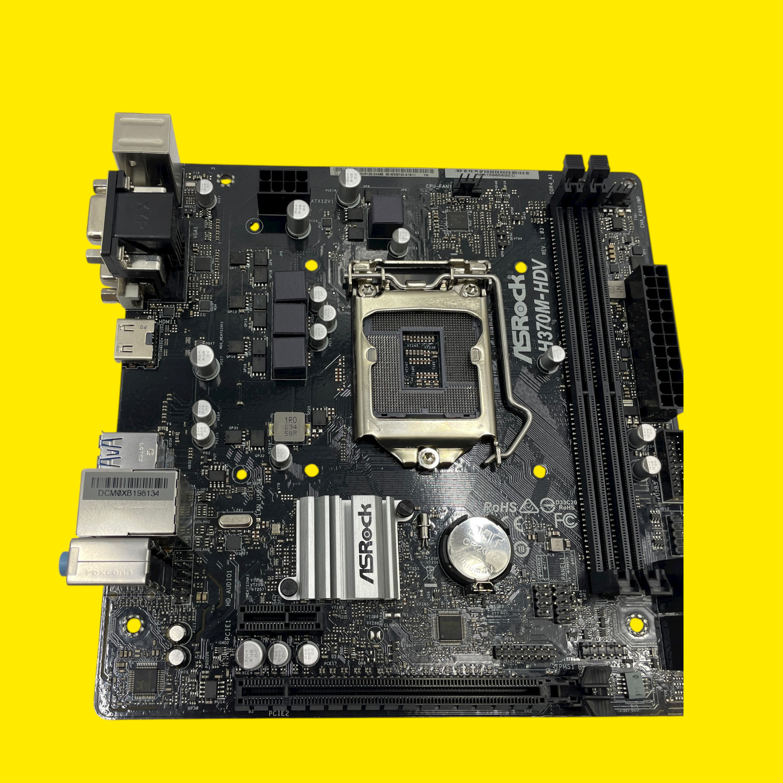 AS/IS ASRock H370M-HDV LGA1151 Intel H370/ DDR4 Micro ATX Motherboard #FP8065 AR