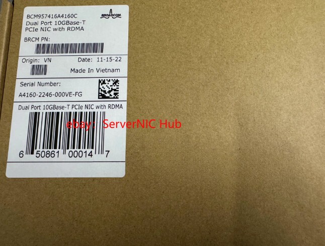 New Original Broadcom  BCM57416 Dual Port 10GB RJ45 10G Server Network Card