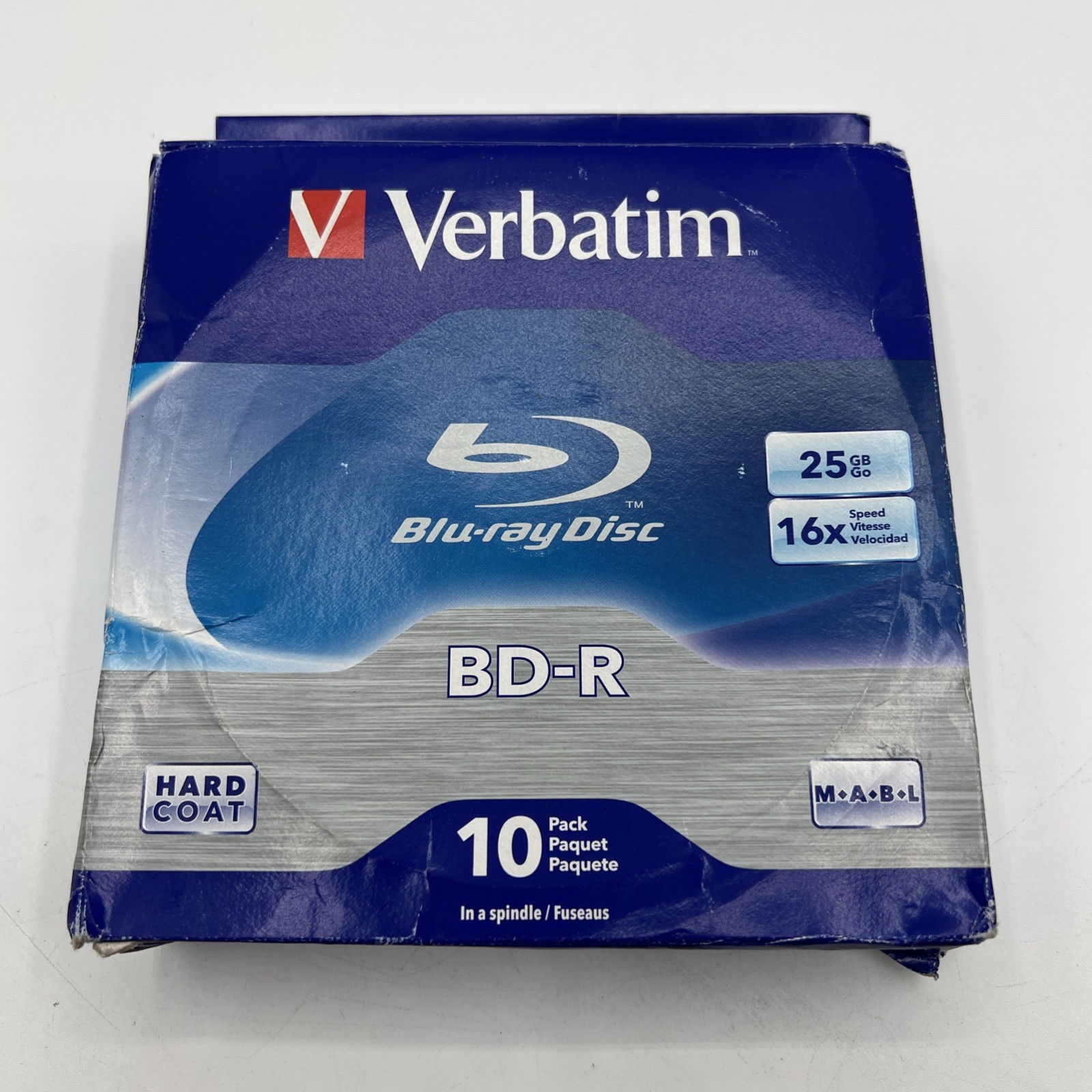 VERBATIM 10X Blu-Ray BD-R DL Dual Layer 25GB 16X Speed Spindle Box
