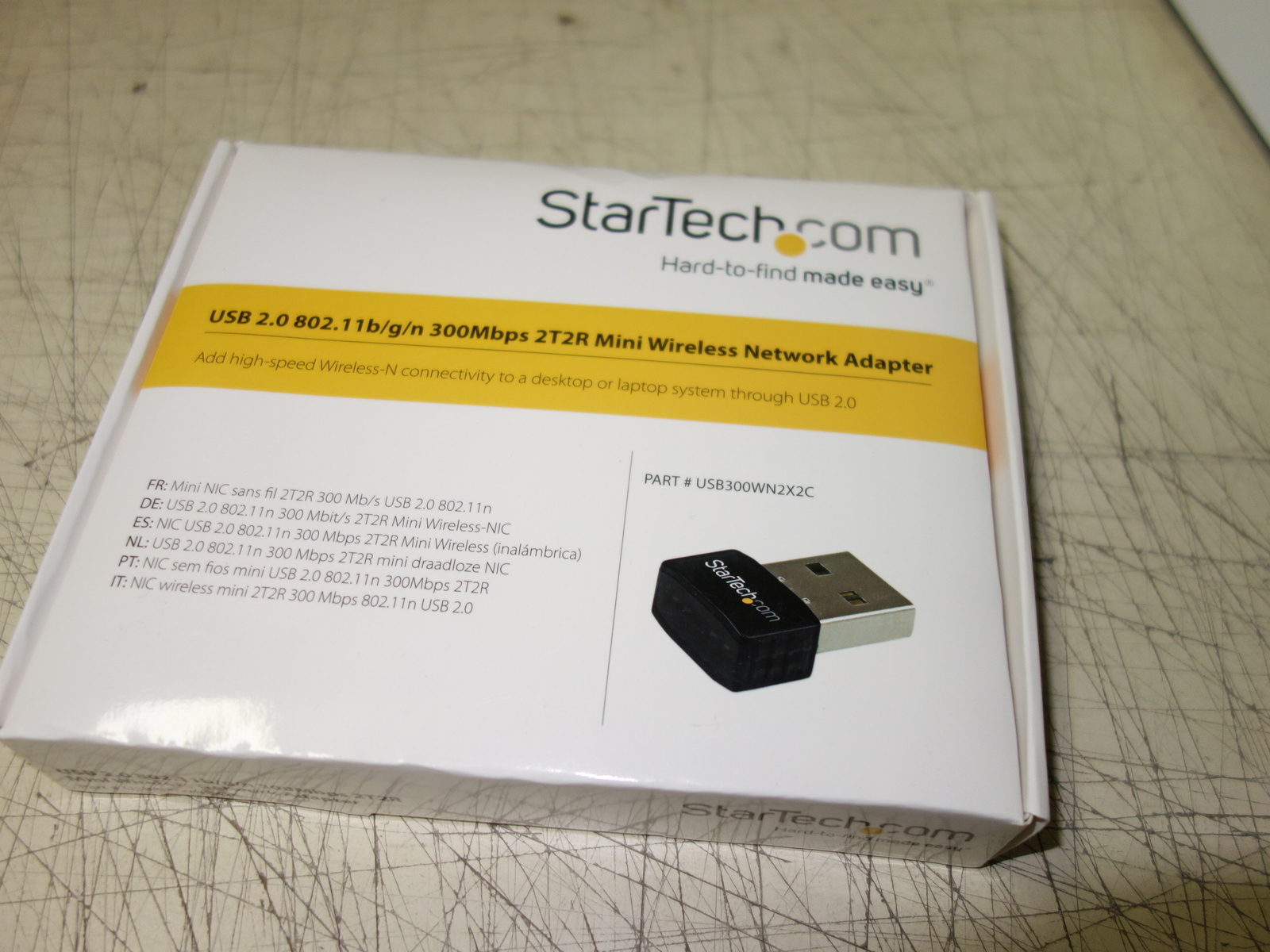 Startech USB300WN2X2C USB 2.0 300 Mbps Mini Wireless-N Network Adapter