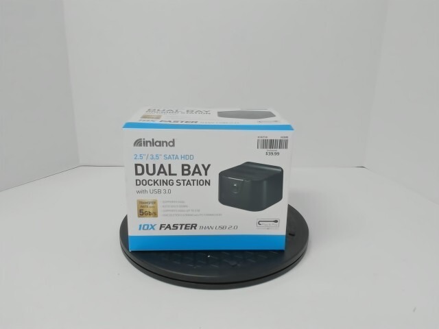 Inland 2.5"/3.5" SATA HDD Dual Bay Docking Station w/USB 3.0