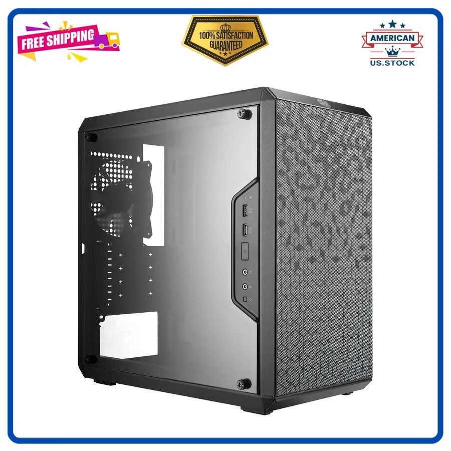 Cooler Master Q300L V1 Micro-ATX PC Case, High Airflow, Transparent Panel