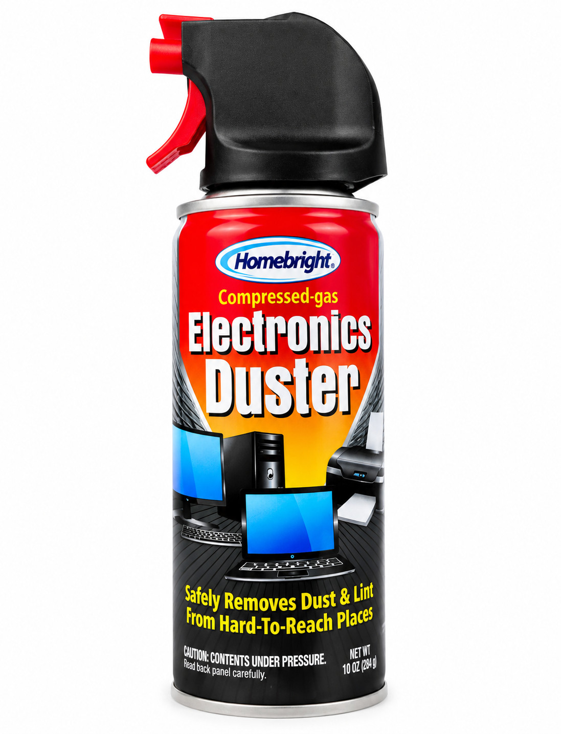 Homebright Electronics Duster 10 oz 1-Pack Compressed Gas Dust Remover