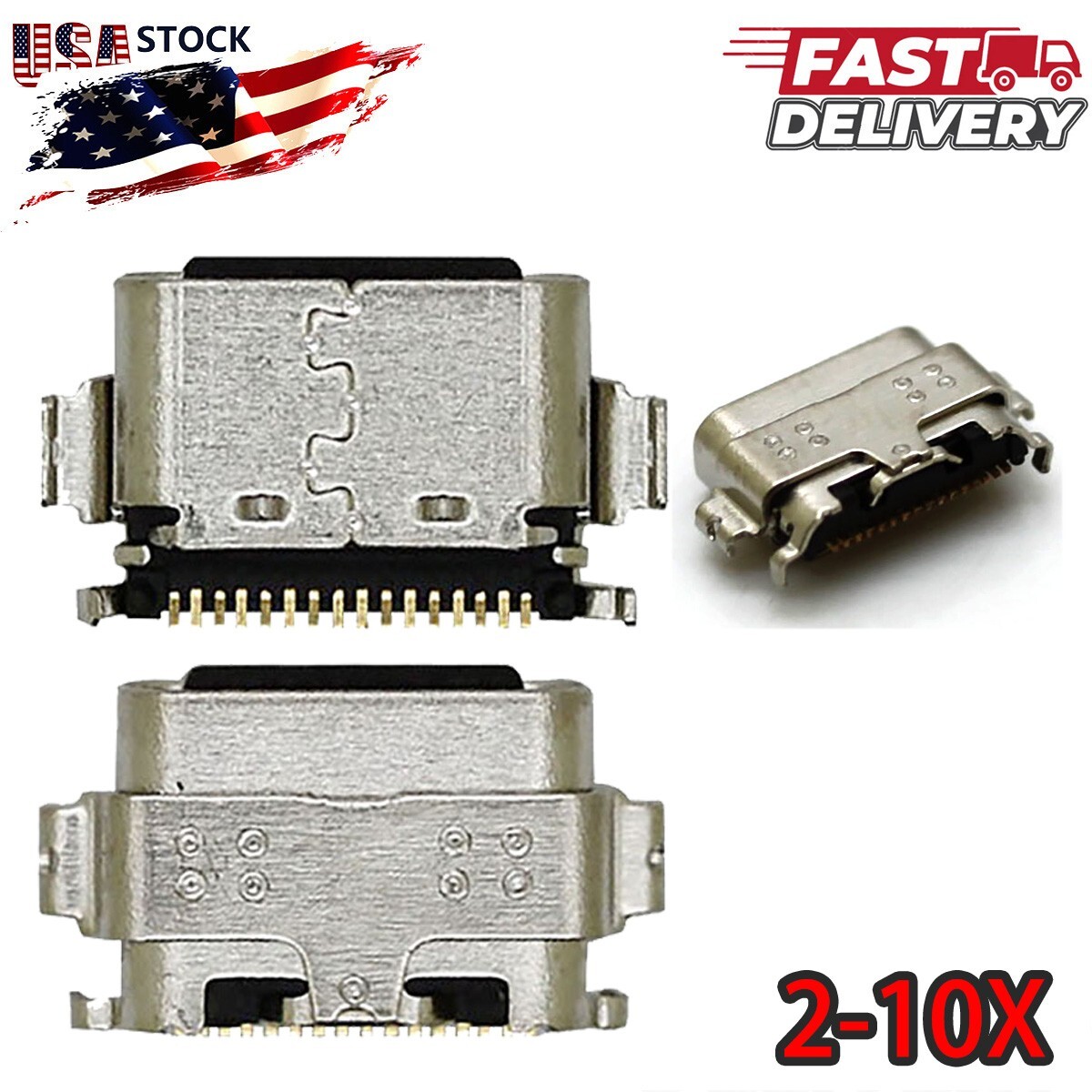 2-10x Type-C Charger USB Charging Port Dock Connector for TCL TAB 8 LE 9132 9137