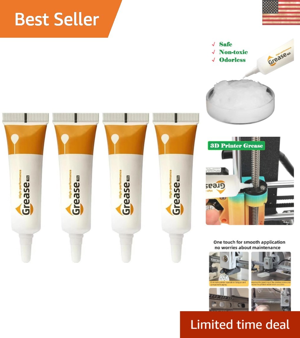 Multi-Compatible 4-Pack 3D Printer Grease - Extend Service Life & Efficiency