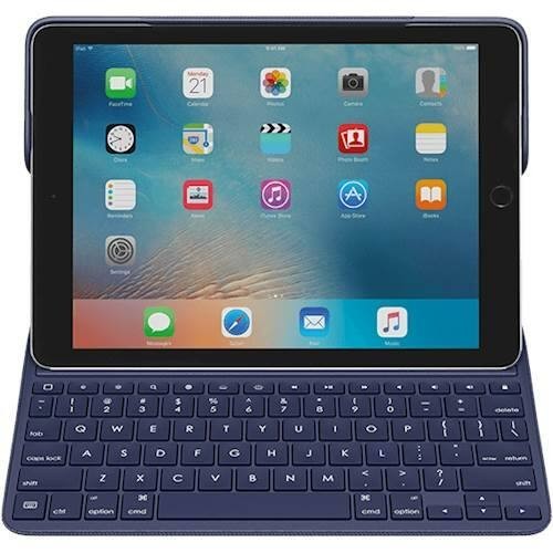 Logitech Create Backlit Keyboard Blue Case Apple iPad Pro 1st 2nd (9.7" ONLY)