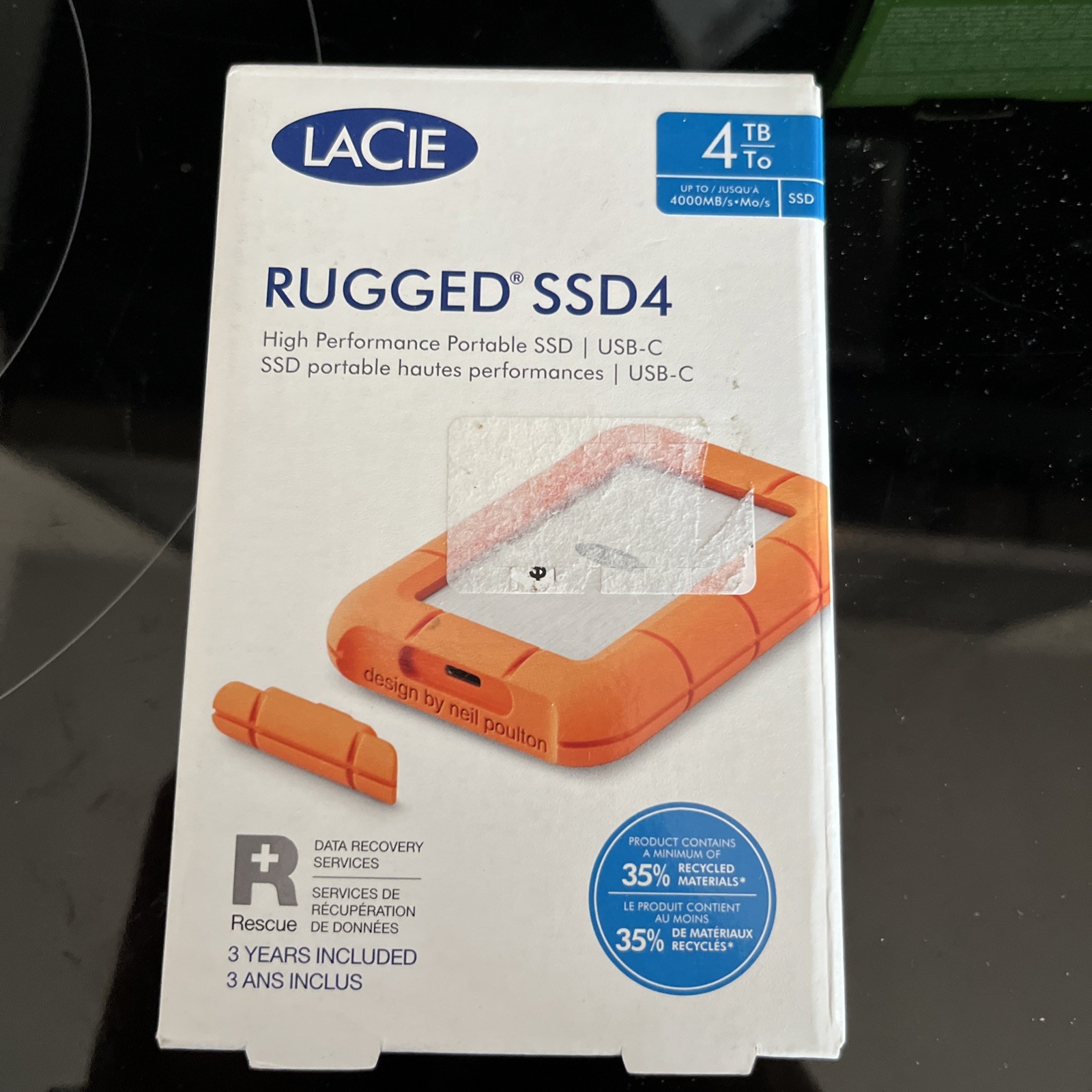 LaCie Rugged SSD4 SSD USB-C (STND4000400) NEW SEALED