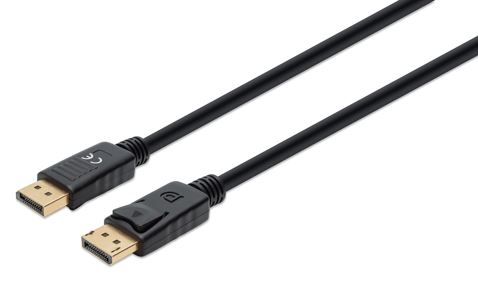 MANHATTAN DISPLAYPORT CABLE 1M 8K/60HZ- PVC MALE/MALE BLACK POLYBAG