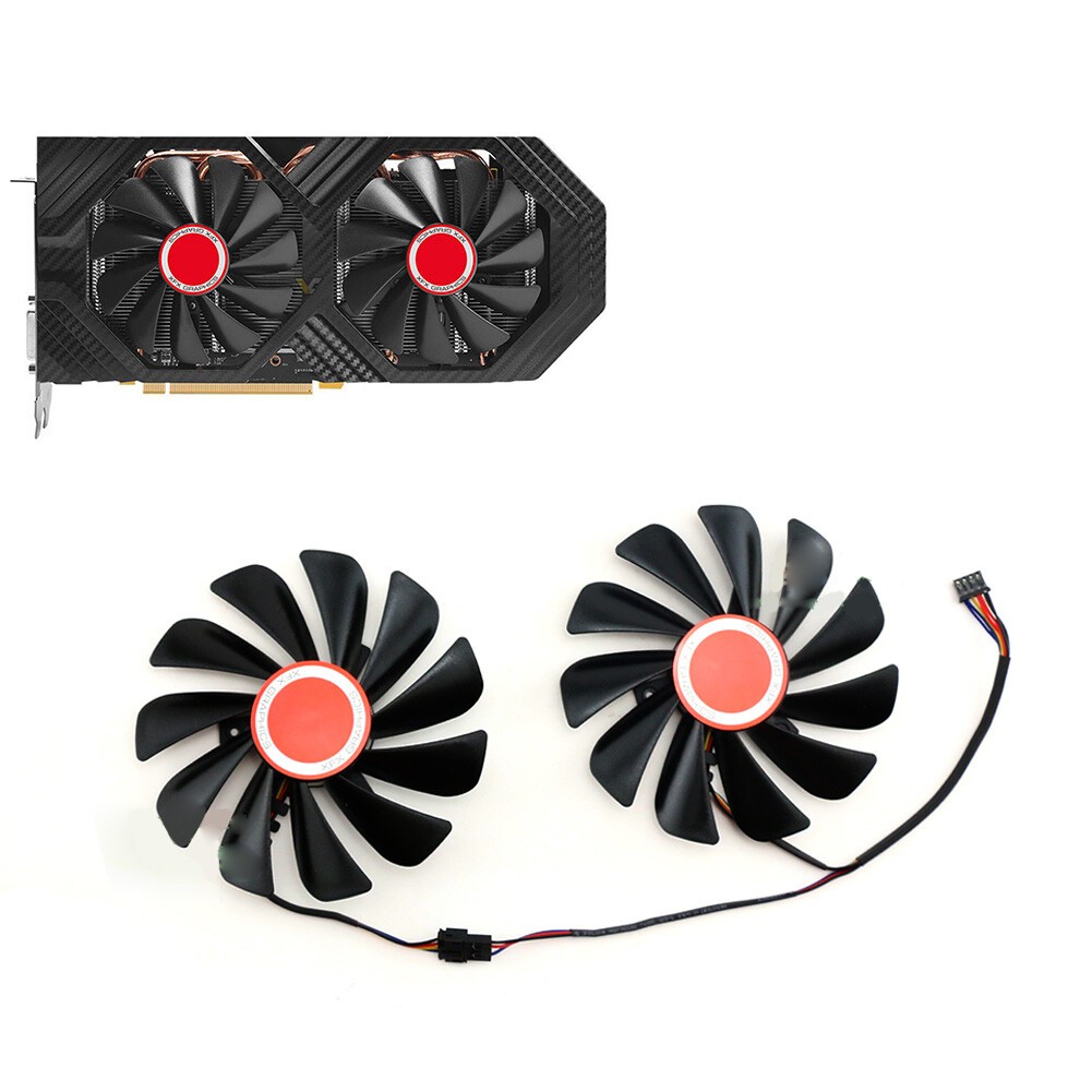 95mm For XFX RX Vega56/ RX Vega64 RX580 590 Graphics Cooling Fan FDC10U12S9-C