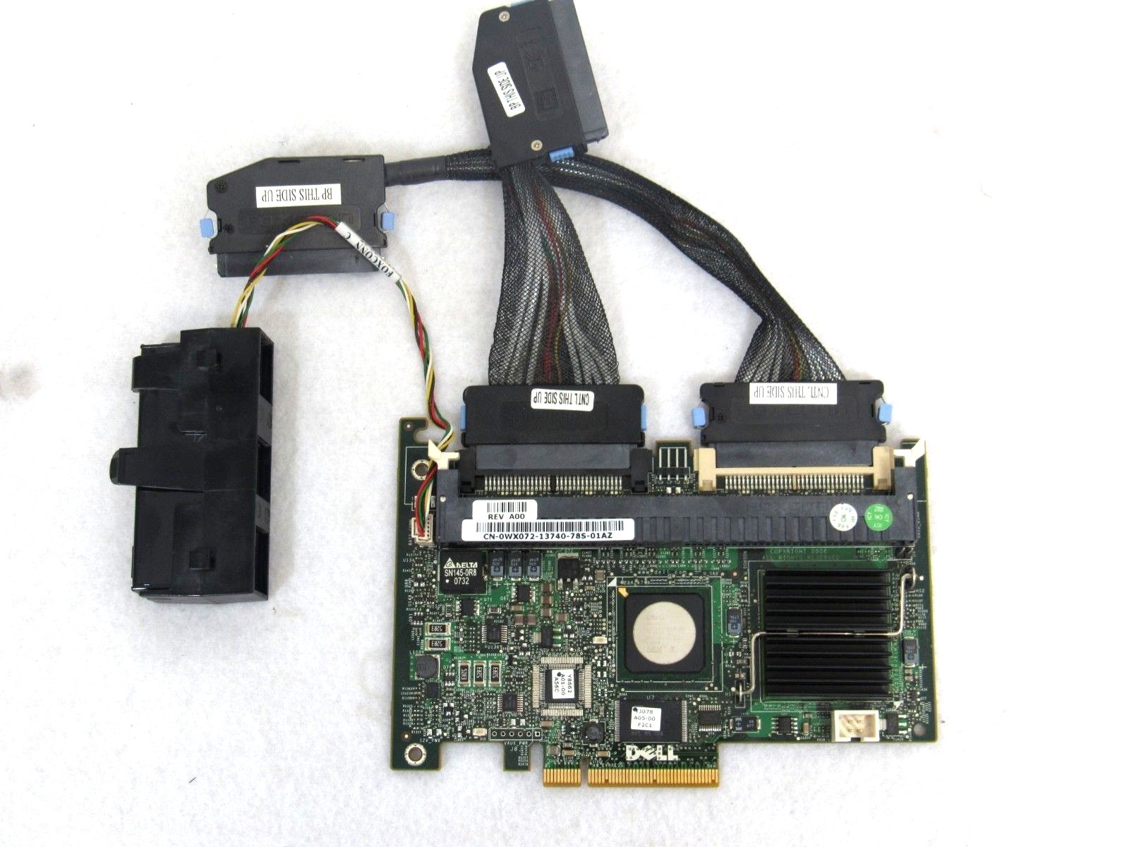 Dell 0WX072 0tu005 PERC 5i SAS Raid Controller PCIe x8 Card 66-2