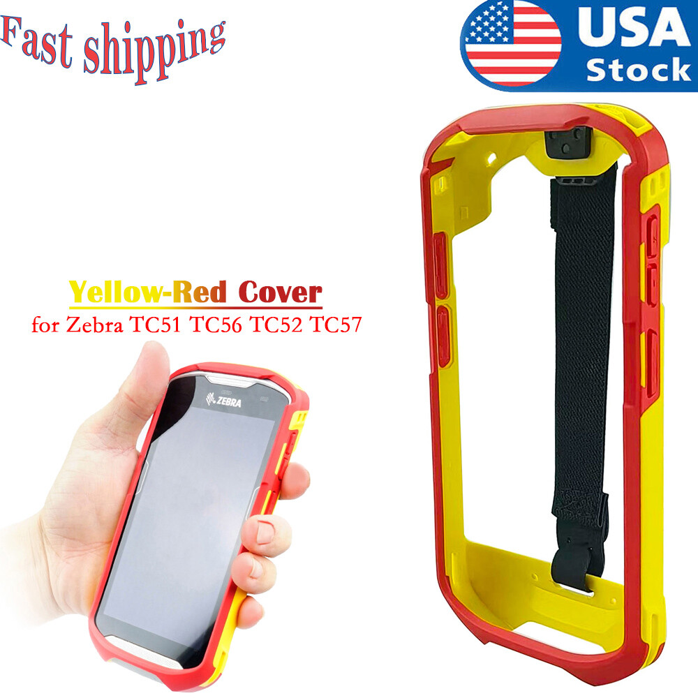SG-TC5X-EXO1-01 Yellow-Red Protective Cover Case for Zebra TC51 TC56 TC52 TC57