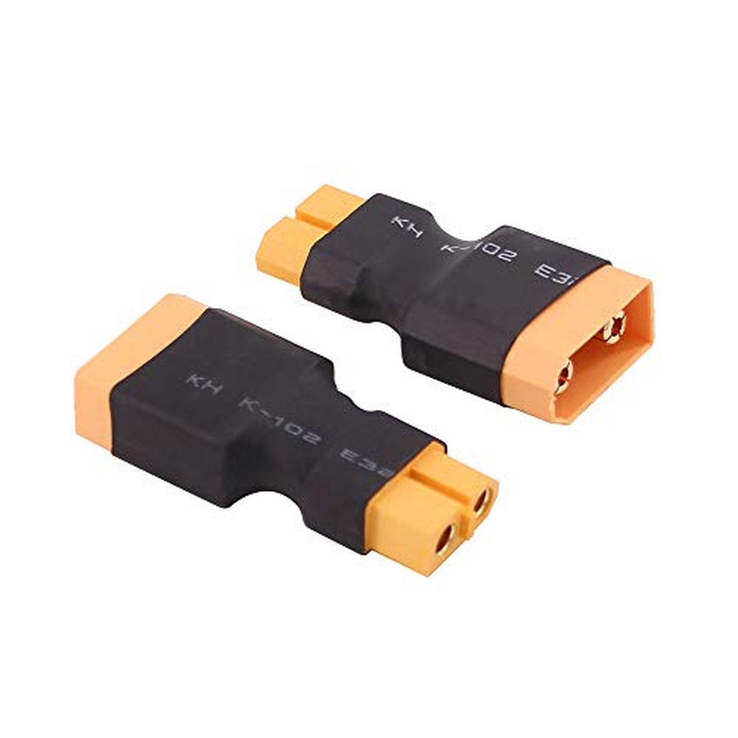 2pcs Male XT90 XT-90 to Female XT60 XT-60 Connector Adapter(C95-2)