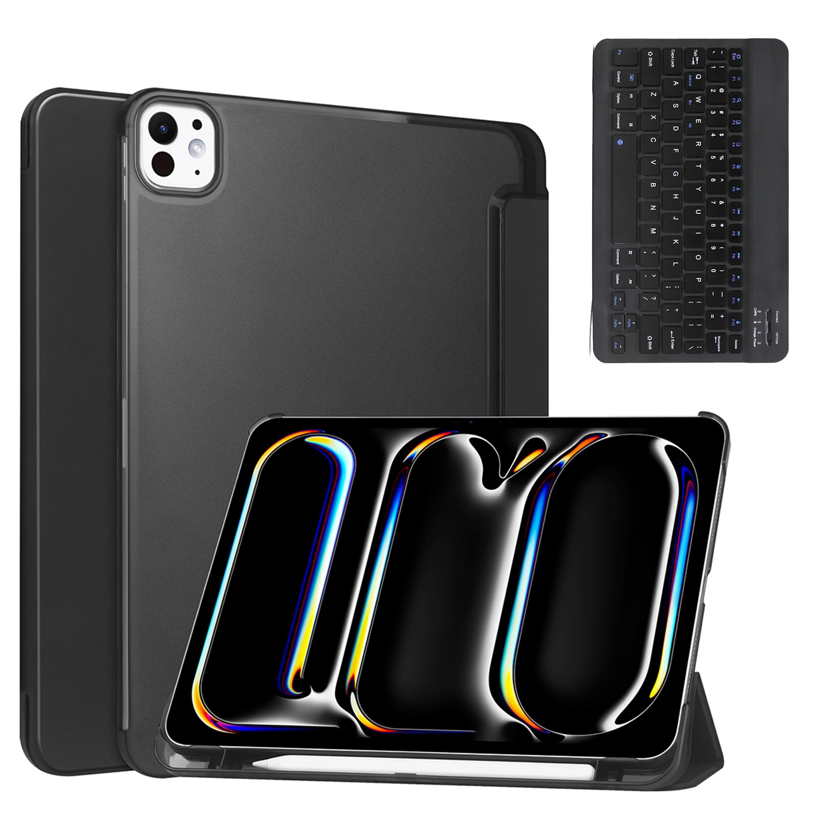 Hybrid Slim Case For iPad Pro 11/13 Inch M4 2024 Shockproof Cover With Keyboard