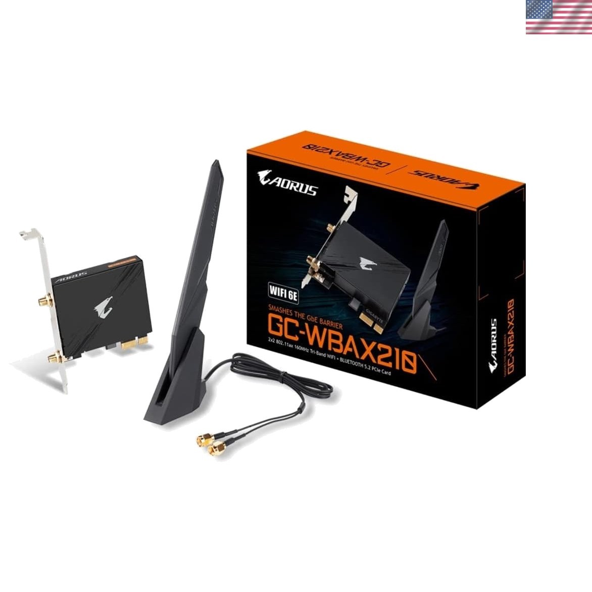 High-Performance WiFi 6E PCIe Expansion Card with Bluetooth 5.2 - 2400 Mbps