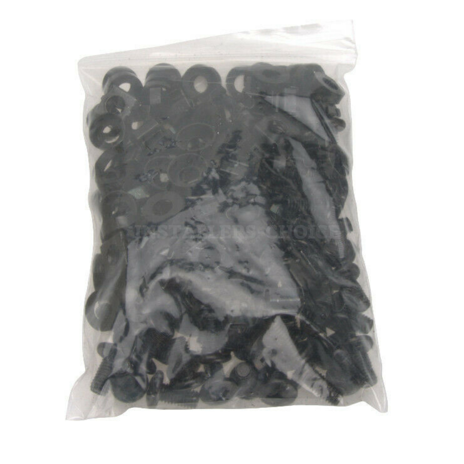 M6 Rack Mount Cage Nuts & Screws with Washers, Square Clips, 50pcs, Black lot