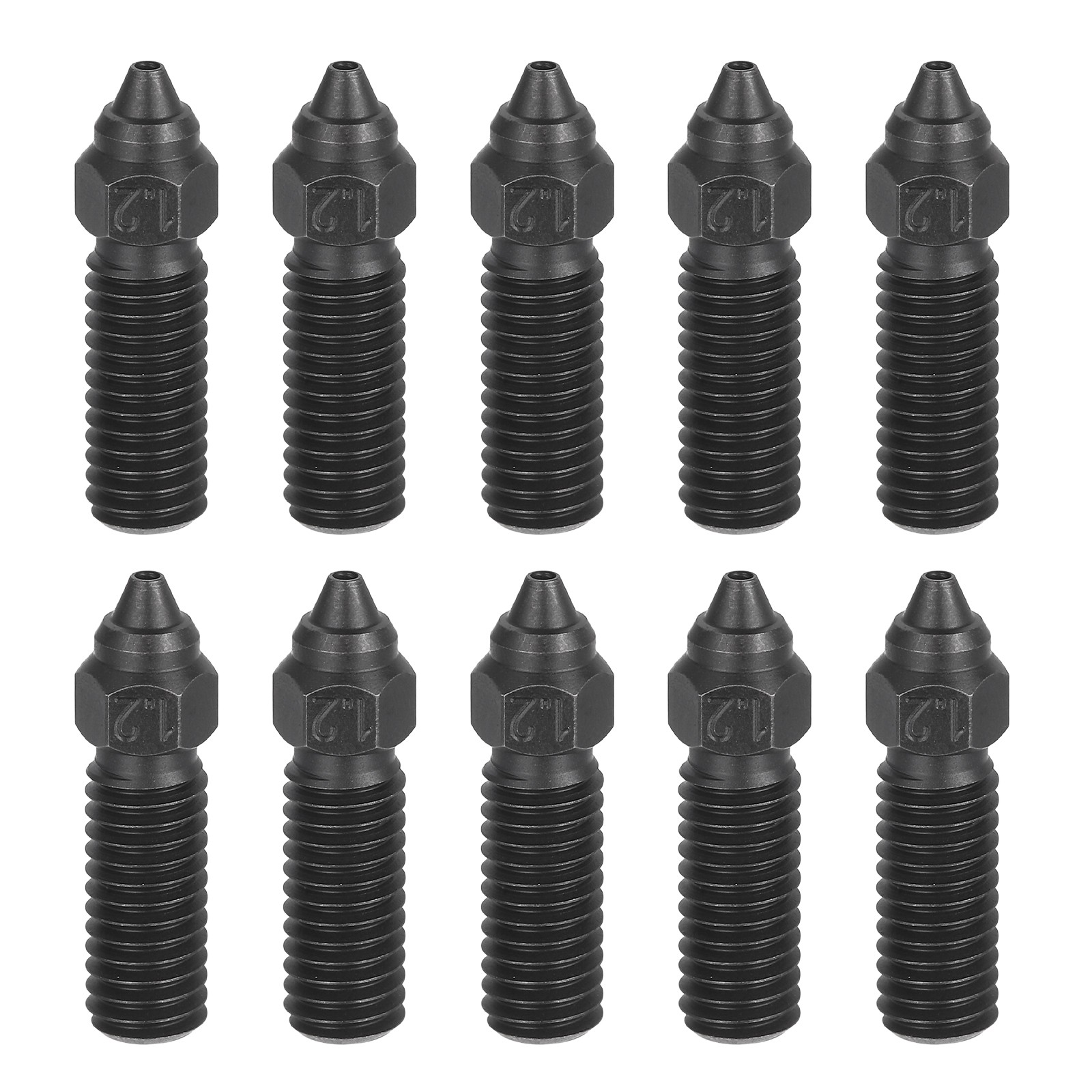 10Pcs Hardened Steel Nozzles 1.2mm M6 Thread for Carbon 3D Printers