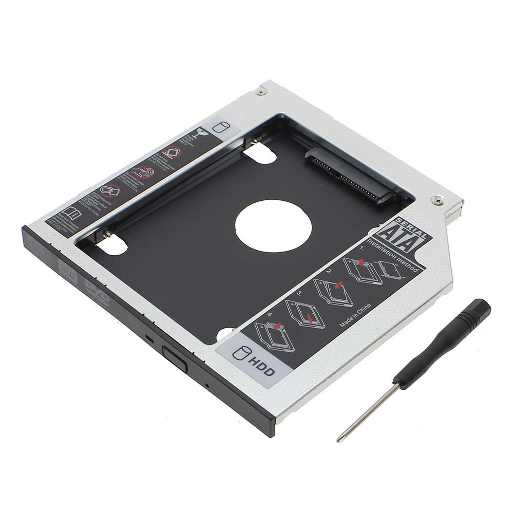 9.5mm 2nd  Hard Drive HDD Caddy Adapter For HP EliteBook 2560p 2740p 2530P 2540p