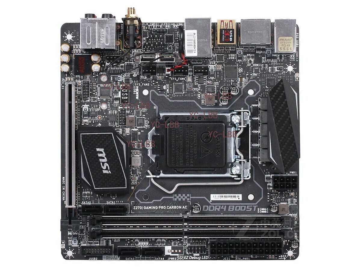 For MSI Z270I GAMING PRO CARBON AC motherboard LGA1151 DDR4 32G M-ITX Tested OK