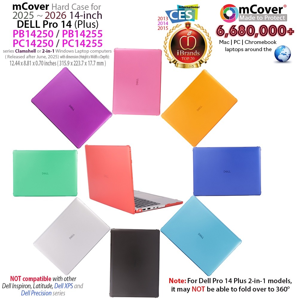NEW mCover Case for 2025+ 14" Dell Pro 14 PB14250 PB14255 PC14250 Windows PC