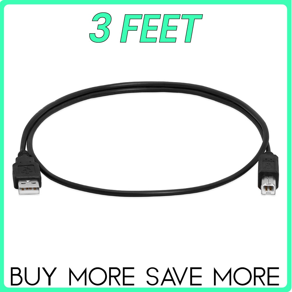 USB Printer Cable A Male to B Male Cord Canon HP Xerox Epson OKI Dell Brother
