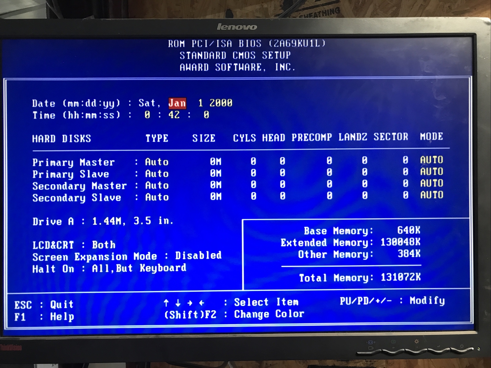 Fujitsu Model 2000 Desktop Computer 128MB RAM NO HDD Boots to BIOS