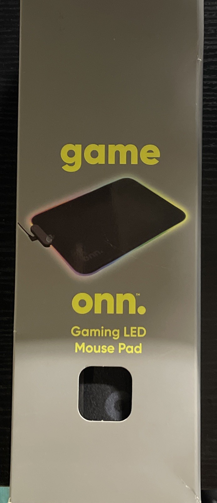 ONN Precision Gaming LED RGB Color-Changing Mouse Pad (14" x 10") New