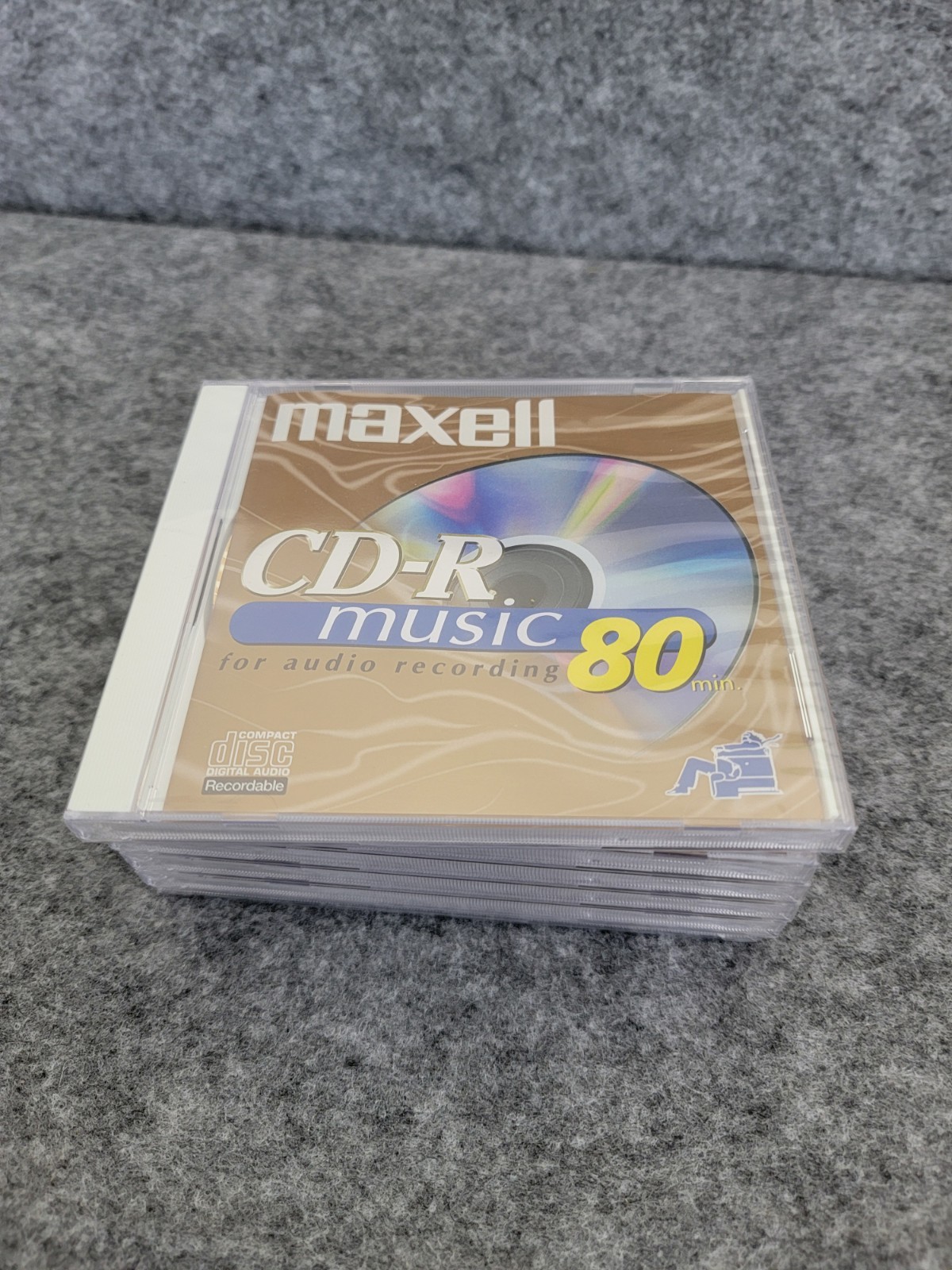 Maxell CD-R Music 80 min for audio recording Rip Disc Play LOT Of 6 