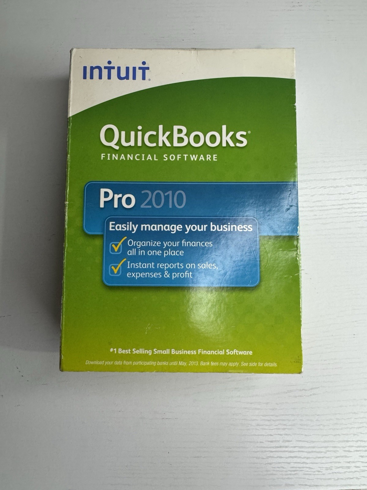 INTUIT QUICKBOOKS PRO 2010 / WINDOWS FULL RETAIL US VERSION - Not Subscription