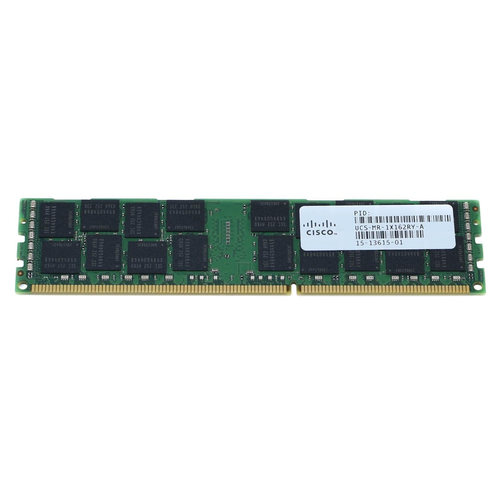 Cisco UCS-MR-1X162RY-A 16GB 2Rx4 PC3L-12800R 1600Mz Samsung Server RAM Memory