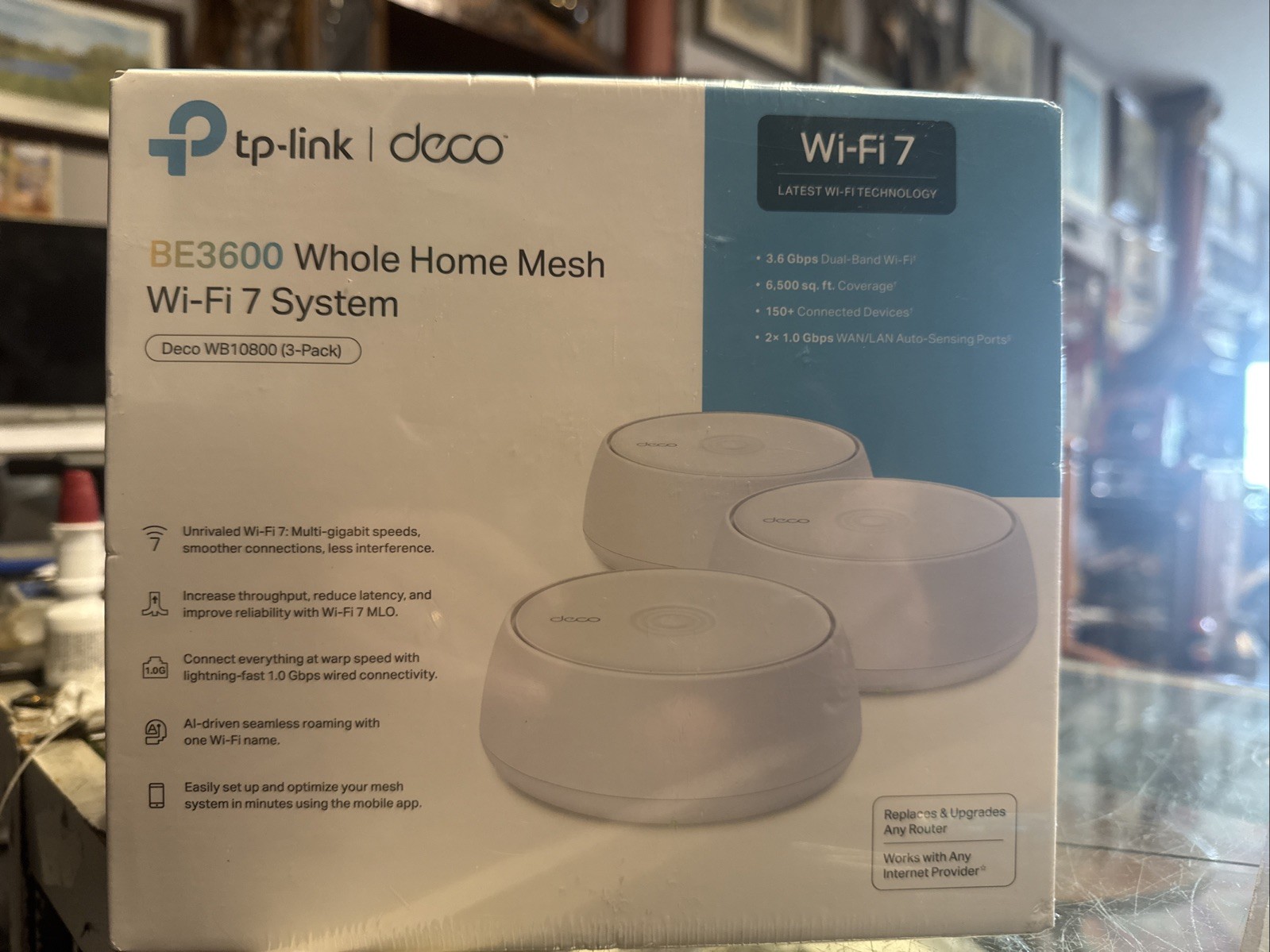 TP-Link Deco BE3600 WiFi 7 Whole Home Mesh System WB10800 3-Pack Sealed