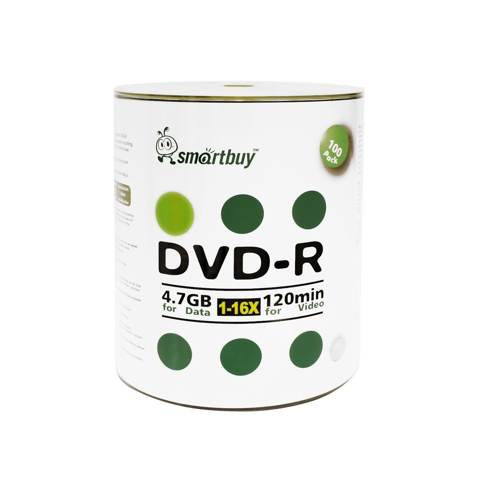 Smart Buy 200 Pack DVD-R 4.7gb 16x Logo Blank Data Video Movie Recordable Dis...