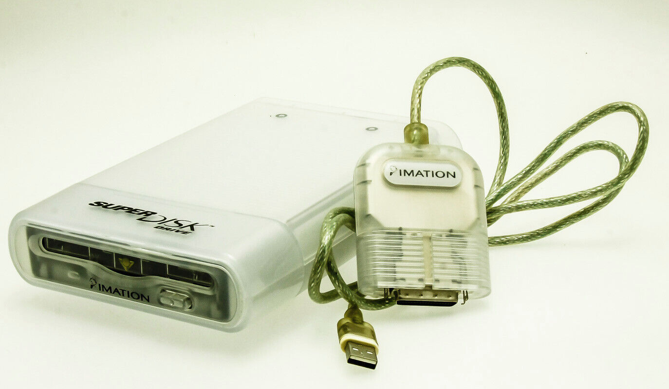 Imation SuperDisk USB Drive for Macintosh SD-USB-M2 w/Original USB Cable MAC