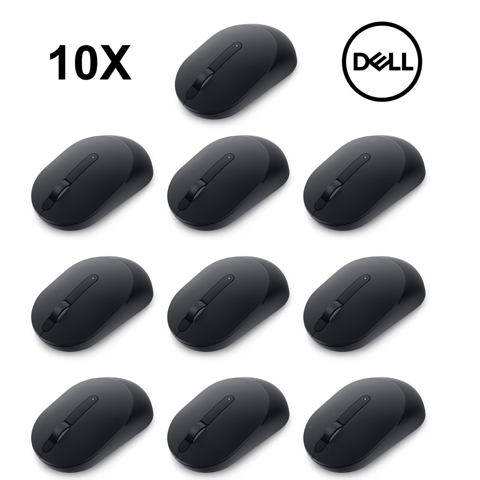 Lot of 10 Genuine Dell MS300 Series Wireless Mouse for PC Laptop up to 4000 DPI