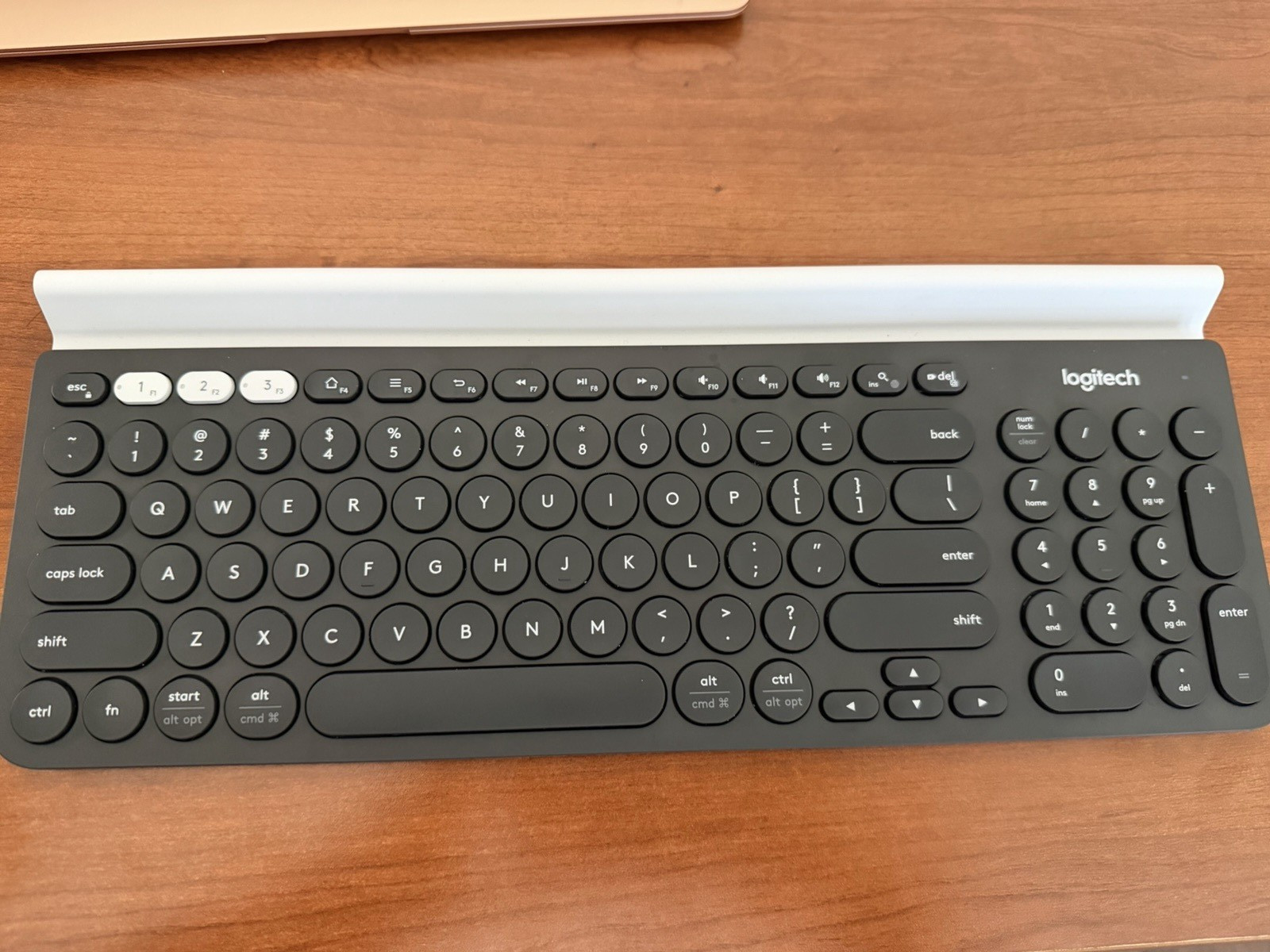 Logitech K780 Compact Multi-Device Wireless Bluetooth Keyboard w/ Stand, B/W
