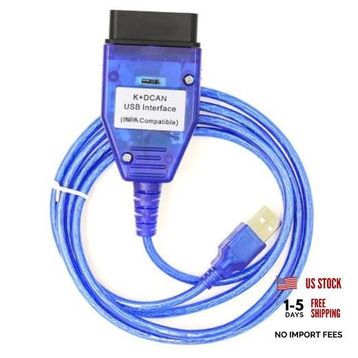 for K+DCAN OBD2 Cable Switch FTDI FT232RL Tools EDIABAS NCS Expert ISTA