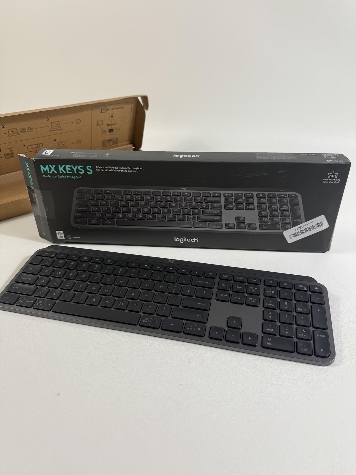 Logitech MX Keys S Wireless Keyboard Low Profile Fluid Precise - Graphite *READ*