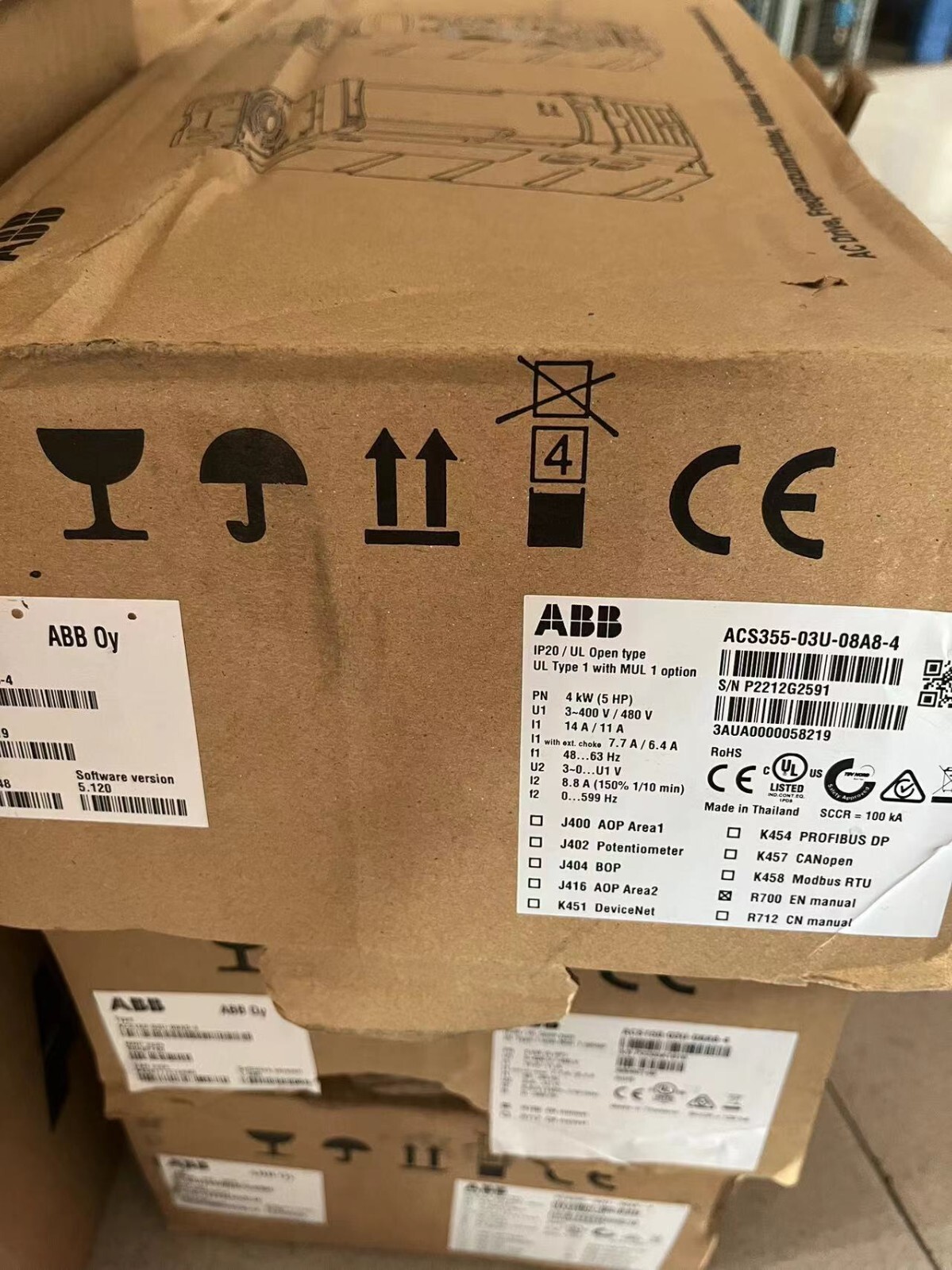 1PC New ABB ACS355-03U-08A8-4 ACS35503U08A84 Inverter Expeidted Shipping DHL
