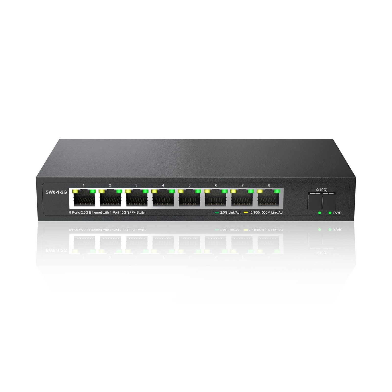 Real HD 8 Port 2.5G Ethernet Switch Unmanaged Network Switch with 8 x 2.5 Gig...