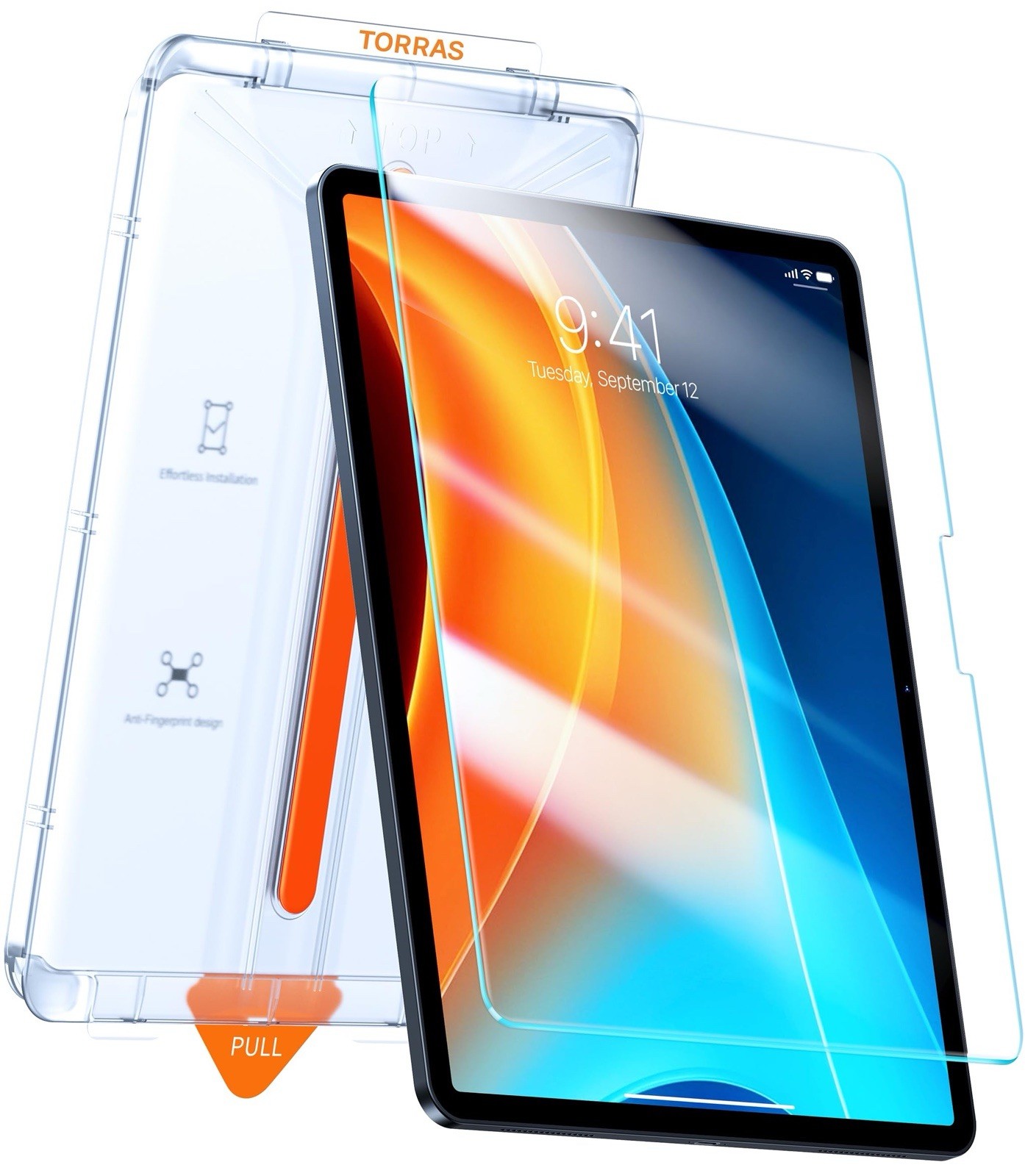 TORRAS iPad Pro 11 M4 2024 Screen Protector 9H+ Tempered Glass Military Grade